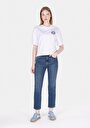 thumb-Показати інформацію про 891 Maya Джинси Жіночі Блакитні Вузького Крою Cl1072263