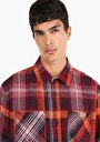 thumb-Показати інформацію про Сорочка З Довгим Рукавом Чоловіча Червона  Cl1064678