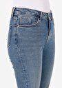 thumb-Показати інформацію про 703 Carla Джинси Жіночі Блакитні Вузького Крою Cl1071421