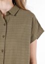 thumb-Показати інформацію про Сорочка З Коротким Рукавом Жіноча Зелена  Cl1067882
