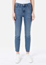 thumb-Показати інформацію про 703 Carla Джинси Жіночі Блакитні Вузького Крою Cl1068679