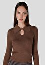 thumb-Показати інформацію про Светр Жіночий Коричневий  Cl1065282
