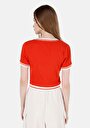 thumb-Показати інформацію про Футболка З Коротким Рукавом Жіноча Червона  Cl1068002