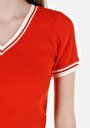 thumb-Показати інформацію про Футболка З Коротким Рукавом Жіноча Червона  Cl1068002
