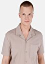 thumb-Показати інформацію про Сорочка З Коротким Рукавом Чоловіча Бежева  Cl1068826