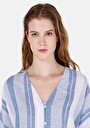 thumb-Показати інформацію про Сорочка З Коротким Рукавом Жіноча Блакитна  Cl1068897