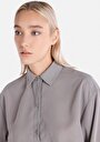 thumb-Показати інформацію про Сорочка З Довгим Рукавом Жіноча Сіра  Cl1065635
