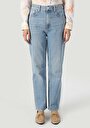 thumb-Показати інформацію про 884 Lauren Джинси Жіночі Блакитні Прямого Крою Cl1063488