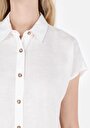 thumb-Показати інформацію про Сорочка З Коротким Рукавом Жіноча Біла  Cl1069199