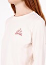 thumb-Показати інформацію про Футболка З Довгим Рукавом Жіноча Бежева  Cl1071891