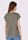 thumb-Показати інформацію про Футболка З Коротким Рукавом Жіноча Зелена  Cl1063802
