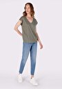 thumb-Показати інформацію про Футболка З Коротким Рукавом Жіноча Зелена  Cl1063802