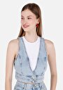 thumb-Показати інформацію про Жилет Жіночий Блакитний  Cl1069617