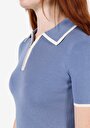 thumb-Показати інформацію про Светр Із Коротким Рукавом Жіночий Блакитний  Cl1072644