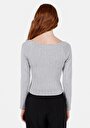 thumb-Показати інформацію про Блуза З Довгим Рукавом Жіноча Сіра  Cl1072719