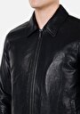 thumb-Показати інформацію про Куртка З Еко-шкіри Чоловіча Чорна  Cl1072783
