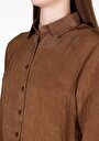 thumb-Показати інформацію про Сорочка З Довгим Рукавом Жіноча Коричнева  Cl1073311
