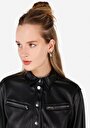 thumb-Показати інформацію про Сорочка З Довгим Рукавом Жіноча Чорна  Cl1071533