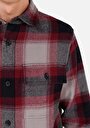 thumb-Показати інформацію про Сорочка З Довгим Рукавом Чоловіча Бордова  Cl1070827