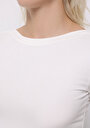 thumb-Показати інформацію про Футболка З Довгим Рукавом Жіноча Біла  Cl1070957