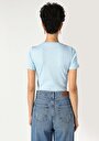 thumb-Показати інформацію про Футболка З Коротким Рукавом Жіноча Блакитна  Cl1064044