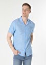 thumb-Показати інформацію про Сорочка З Коротким Рукавом Чоловіча Блакитна  Cl1048299