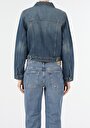 thumb-Показати інформацію про Джинсова Куртка Жіноча Синя Класичного Крою CL1054734
