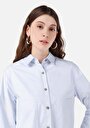 thumb-Показати інформацію про Сорочка З Довгим Рукавом Жіноча Блакитна  Cl1068072