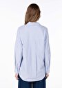 thumb-Показати інформацію про Сорочка З Довгим Рукавом Жіноча Блакитна  Cl1068076