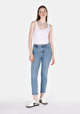 thumb-Показати інформацію про 703 Carla Джинси Жіночі Блакитні Вузького Крою Cl1073870