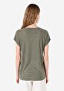 thumb-Показати інформацію про Футболка З Коротким Рукавом Жіноча Зелена  Cl1068093