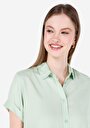 thumb-Показати інформацію про Сорочка З Коротким Рукавом Жіноча Зелена  Cl1068372