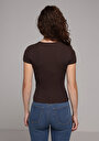 thumb-Показати інформацію про Футболка З Коротким Рукавом Жіноча Коричнева  Cl1068560