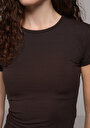 thumb-Показати інформацію про Футболка З Коротким Рукавом Жіноча Коричнева  Cl1068560