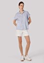 thumb-Показати інформацію про Сорочка З Коротким Рукавом Жіноча Блакитна  Cl1062923