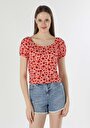 thumb-Показати інформацію про Футболка З Коротким Рукавом Жіноча Червона  Cl1058933