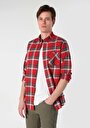 thumb-Показати інформацію про Сорочка З Довгим Рукавом Чоловіча Червона  Cl1063193