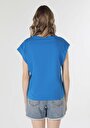 thumb-Показати інформацію про Футболка З Коротким Рукавом Жіноча Блакитна  Cl1059124