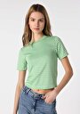 thumb-Показати інформацію про Футболка З Коротким Рукавом Жіноча Зелена  Cl1063339