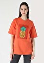 thumb-Показати інформацію про Футболка З Коротким Рукавом Жіноча Помаранчева  Cl1063409