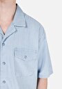 thumb-Показати інформацію про 076 Glen Сорочка З Коротким Рукавом Чоловіча Блакитна  Cl1069576
