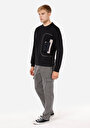 thumb-Показати інформацію про Футболка З Довгим Рукавом Чоловіча Чорна  Cl1071351