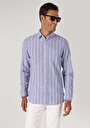 thumb-Показати інформацію про Сорочка З Довгим Рукавом Чоловіча Блакитна  Cl1063702