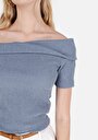 thumb-Показати інформацію про Футболка З Коротким Рукавом Жіноча Блакитна  Cl1071980