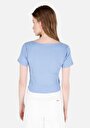 thumb-Показати інформацію про Футболка З Коротким Рукавом Жіноча Блакитна  Cl1072145