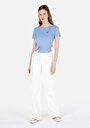 thumb-Показати інформацію про Футболка З Коротким Рукавом Жіноча Блакитна  Cl1072145