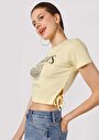 thumb-Показати інформацію про Футболка З Коротким Рукавом Жіноча Жовта  Cl1063843