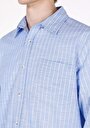 thumb-Показати інформацію про Сорочка З Довгим Рукавом Чоловіча Блакитна  Cl1073113