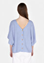 thumb-Показати інформацію про Сорочка З Коротким Рукавом Жіноча Блакитна  Cl1073330