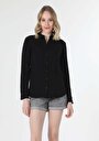 thumb-Показати інформацію про Сорочка З Довгим Рукавом Жіноча Чорна  Cl1050927
